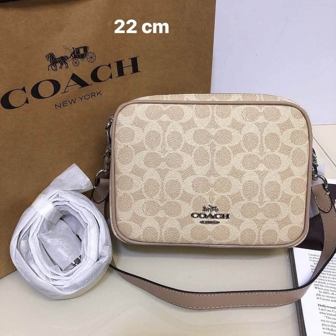 Coach Camera Bag Crossbody 22cm Multiple Colors Available (Category: Cross-body Bags) located in Morong. Submitted by katiesluxurybags (Listing ID 1470424453, Image 2). Description: - Brand: Coach - Size: 22 cm, great everyday size - Closure & Hardware: Zip-around closure with elegant gold-tone hardware and front metal logo - Strap: Includes a detachable and adjustable shoulder strap - Interior: Clean lining with a convenient slip pocket - Availa