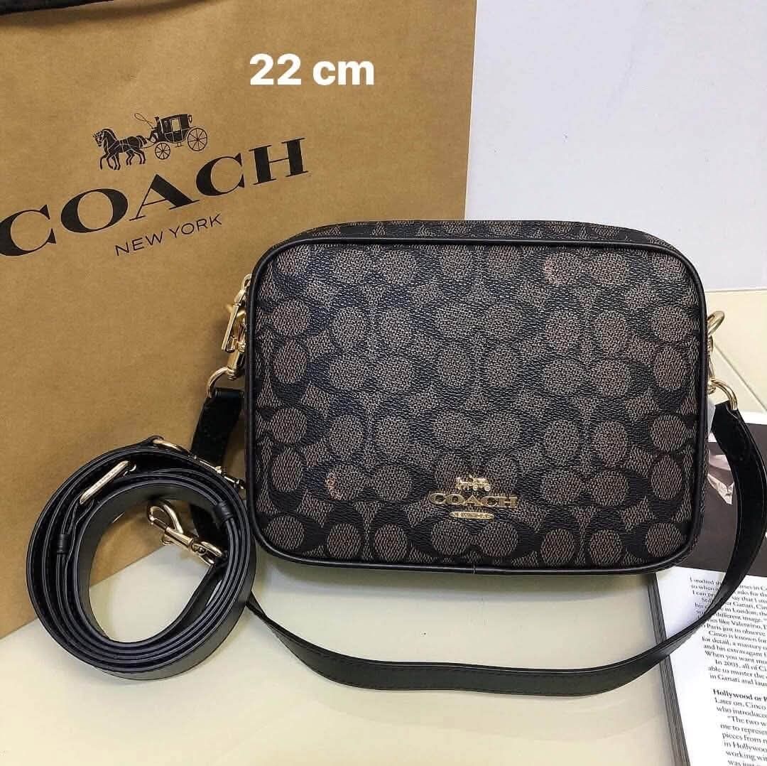 Coach Camera Bag Crossbody 22cm Multiple Colors Available (Category: Cross-body Bags) located in Morong. Submitted by katiesluxurybags (Listing ID 1470424453, Image 1). Description: - Brand: Coach - Size: 22 cm, great everyday size - Closure & Hardware: Zip-around closure with elegant gold-tone hardware and front metal logo - Strap: Includes a detachable and adjustable shoulder strap - Interior: Clean lining with a convenient slip pocket - Availa