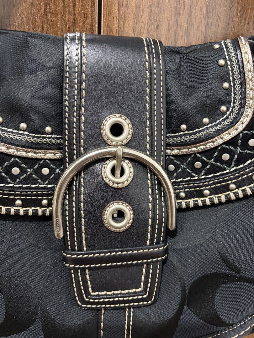 Coach Rare Studded Soho (Category: Luxury Bags & Wallets) located in General Santos City (Dadiangas). Submitted by thriftqueen5897 (Listing ID 1470507049, Image 2). Description: Details on IG: Koachfindsph. Limited replies here..