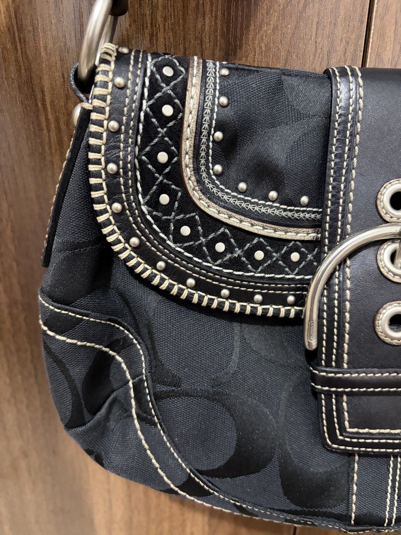 Coach Rare Studded Soho (Category: Luxury Bags & Wallets) located in General Santos City (Dadiangas). Submitted by thriftqueen5897 (Listing ID 1470507049, Image 3). Description: Details on IG: Koachfindsph. Limited replies here..