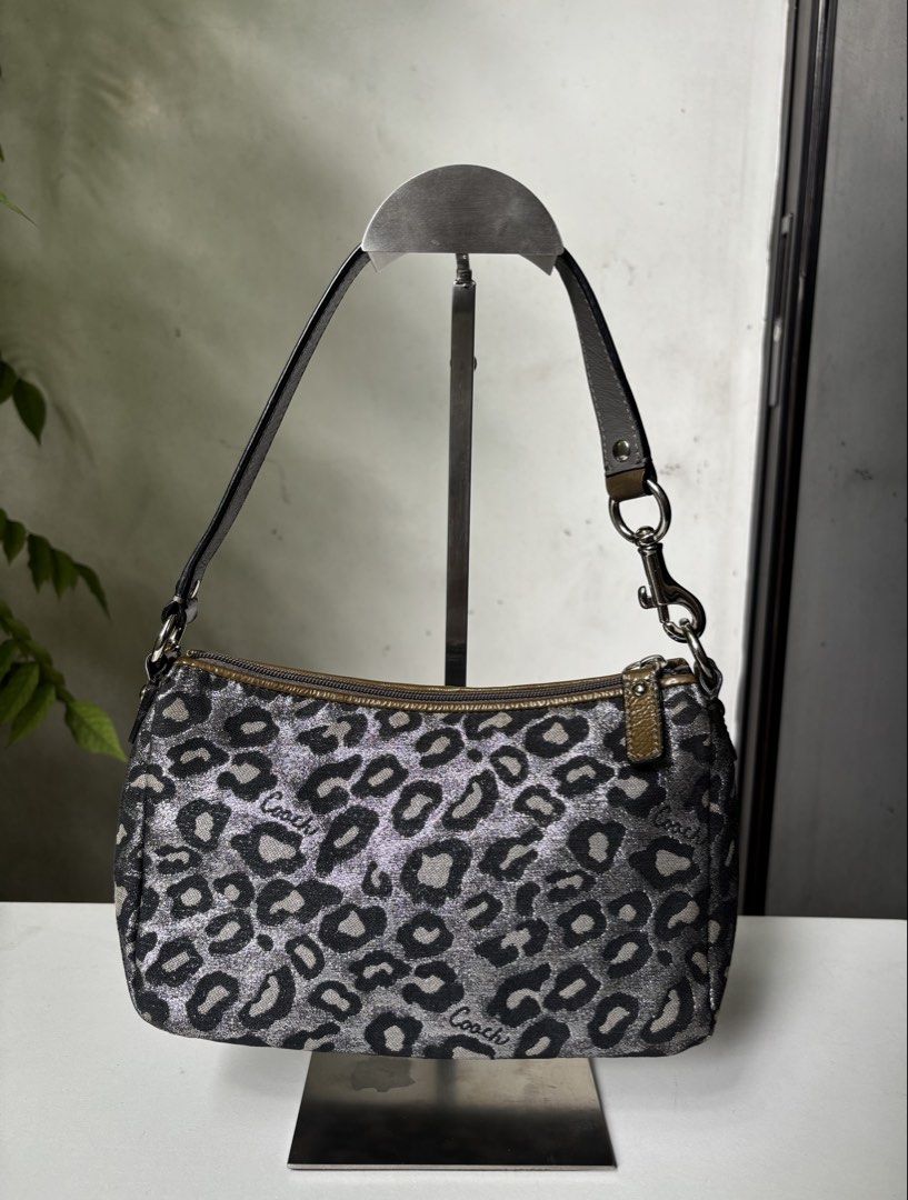 Coach Silver Leopard Kili Bag (Category: Shoulder Bags) located in Caloocan City. Submitted by kayeannvo1024 (Listing ID 1470365790, Image 2). Description: Like New! Rare find!.