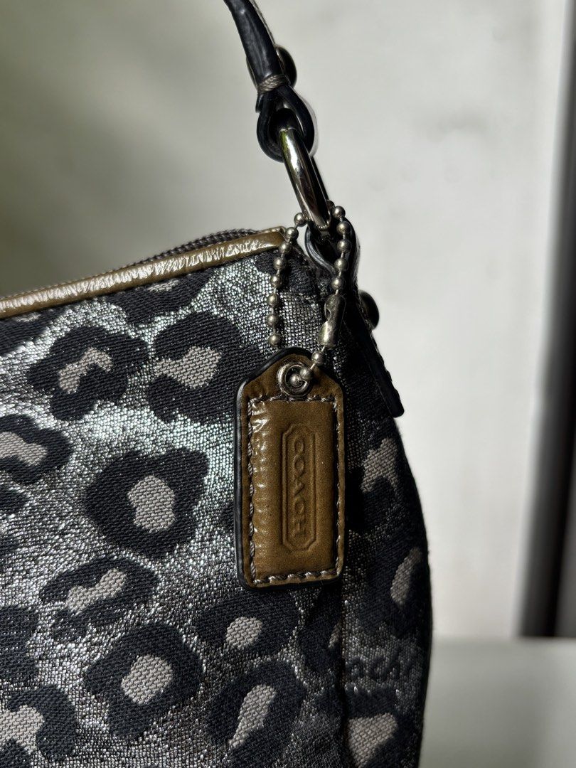 Coach Silver Leopard Kili Bag (Category: Shoulder Bags) located in Caloocan City. Submitted by kayeannvo1024 (Listing ID 1470365790, Image 3). Description: Like New! Rare find!.