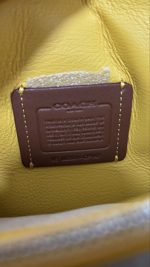 COACH TABBY 26 YELLOW QUILTED (Category: Luxury Bags & Wallets) located in Marikina City. Submitted by airamarie999 (Listing ID 1470378112, Image 3). Description: .