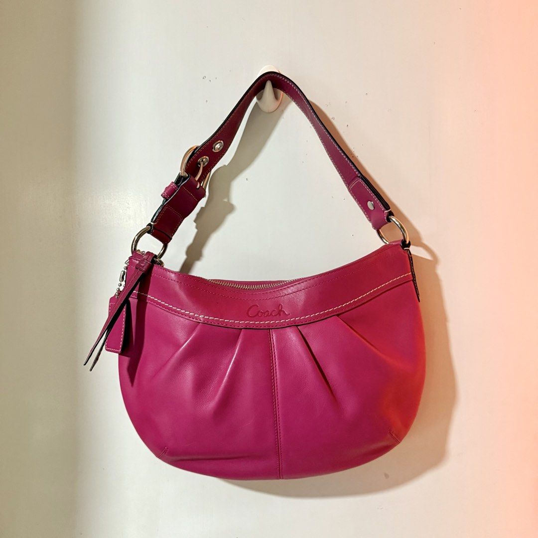 Coach Vintage Pink Hobo Bag (Category: Luxury Bags & Wallets) located in Cavite. Submitted by vintage.bratz (Listing ID 1470535061, Image 1). Description: • Barbie pink color • Authentic Coach • Spacious & clean interior — perfect for your essentials • No issues, ready to use • A must-have for pink lovers and Y2K girlies! .