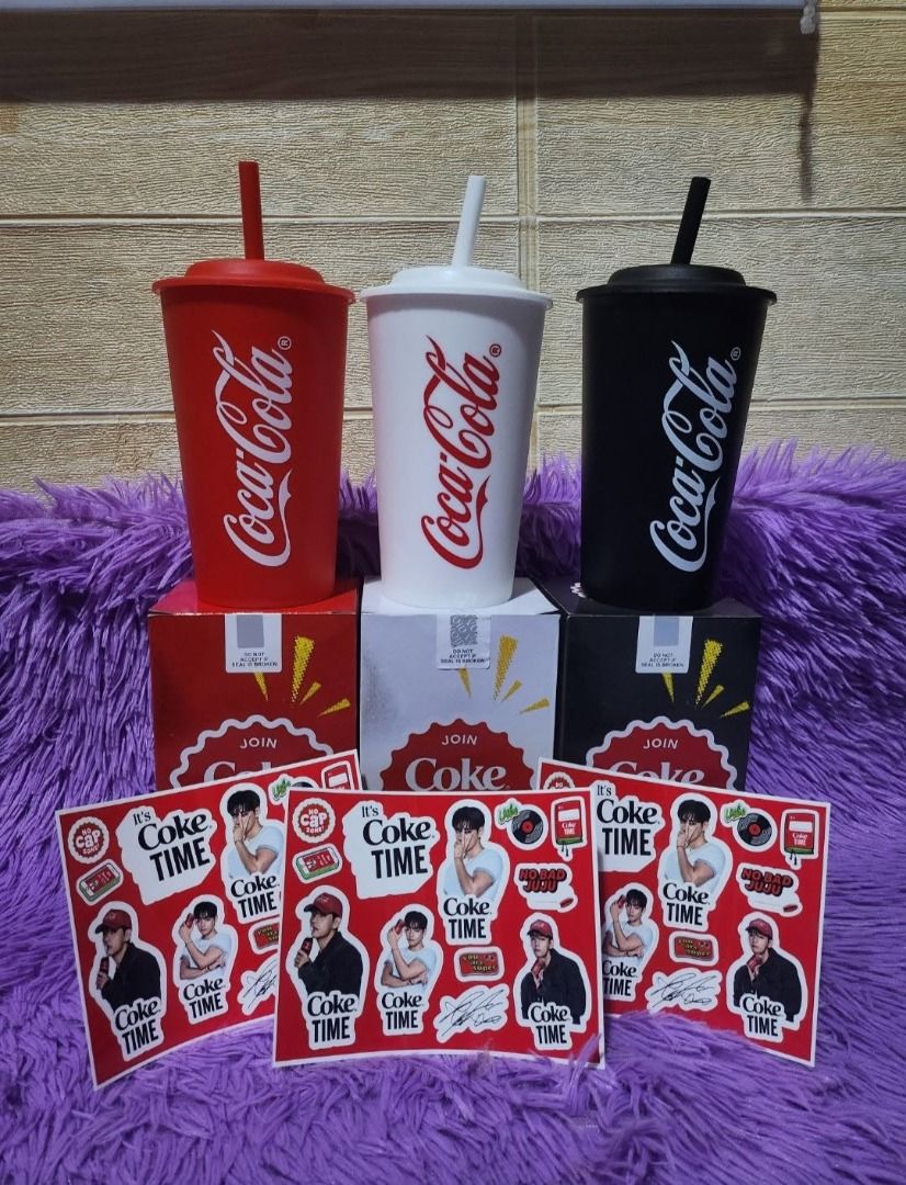 Coca Cola Cup with V Sticker (Category: K-Wave Merchandise) located in Quezon City. Submitted by knoxxmattfergus (Listing ID 1470515536, Image 1). Description: .