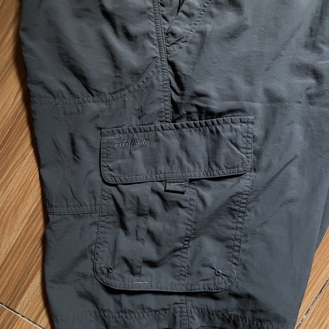 Columbia Titanium Cargo Trekshort - Packable (Category: Shorts) located in General Mariano Alvarez. Submitted by 4117_thriftnthrive (Listing ID 1470351231, Image 3). Description: In excellent condition No flaws Size: L Measurements Waistline: 36-38 Length: 22” Leg hole: 12” .
