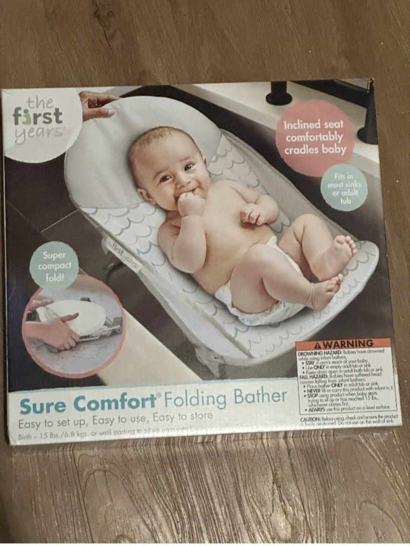 Comfort Folding Bather (Category: Bathtub & Bath Accessories) located in Mandaluyong City. Submitted by 3la1n333.1 (Listing ID 1470396152, Image 1). Description: 🛁👶 PRE-LOVED BABY FOLDING BATHER FOR SALE! 💕 ✨ THE FIRST YEARS – SURE COMFORT FOLDING BATHER ✨ Calling all mommies and daddies! 💗 Looking for a budget-friendly, practical, and space-saving bathing essential for your little one? This one's for you! 🥰 🌸 PRODUCT FEATURES: ✅ Foldable &