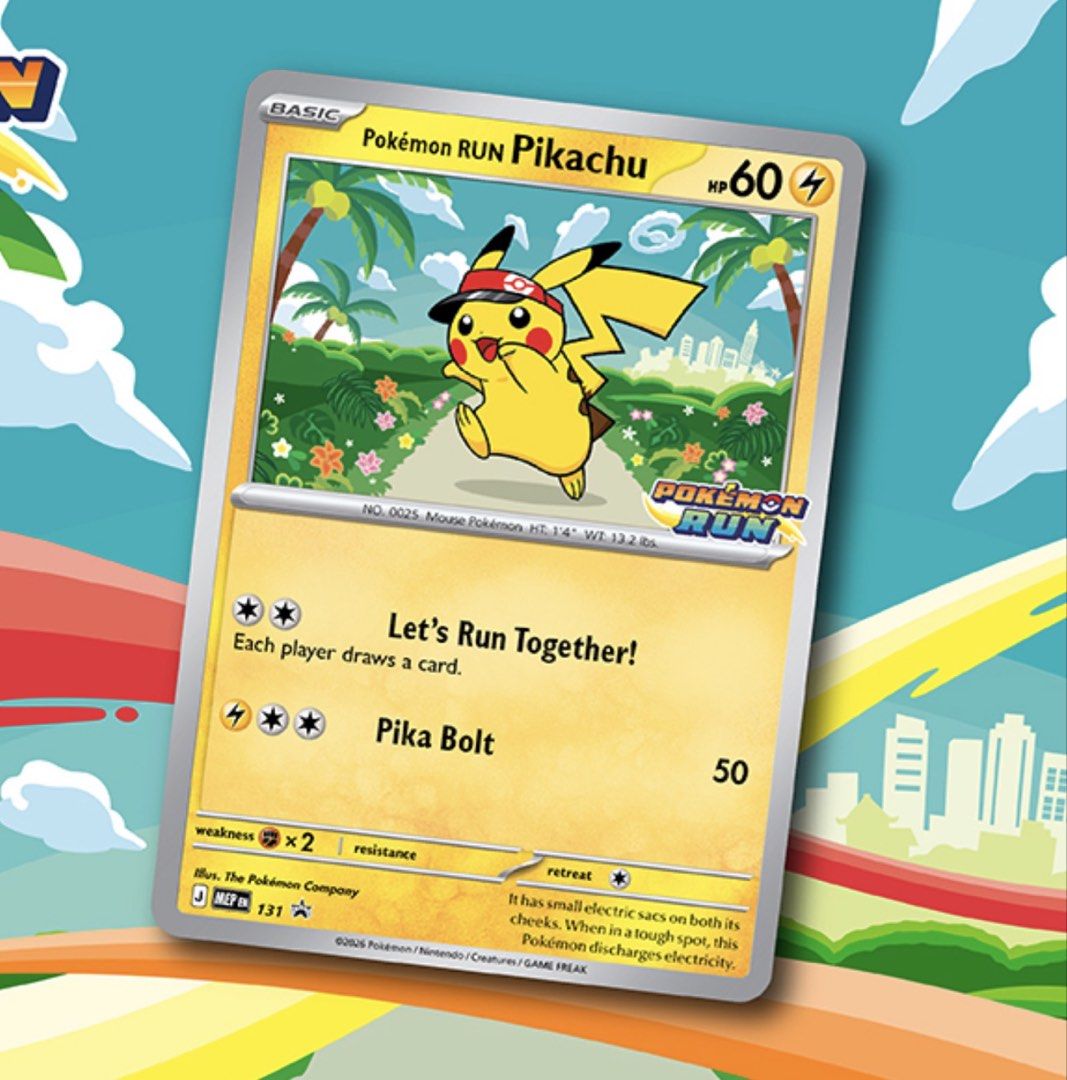 [Confirmed] Pokemon Run 30 Pikachu Promo Card Singapore sg Kallang ...