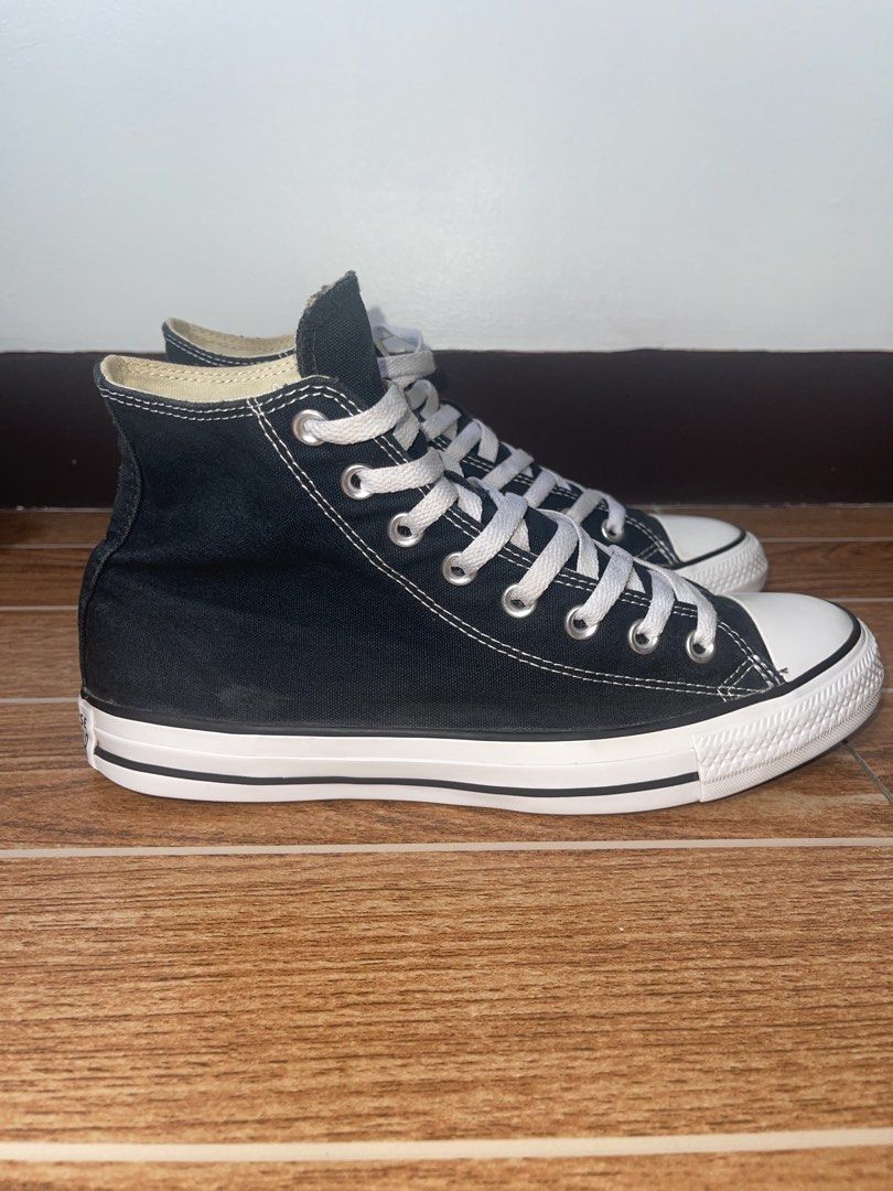 Converse Chuck Taylor All Star High Top Black (Category: Sneakers) located in Manila. Submitted by juankevino (Listing ID 1470369258, Image 2). Description: Payment first policy No cod/cop Mop GCash Shipping thru j&t/lalamove 📍Calamba Laguna .