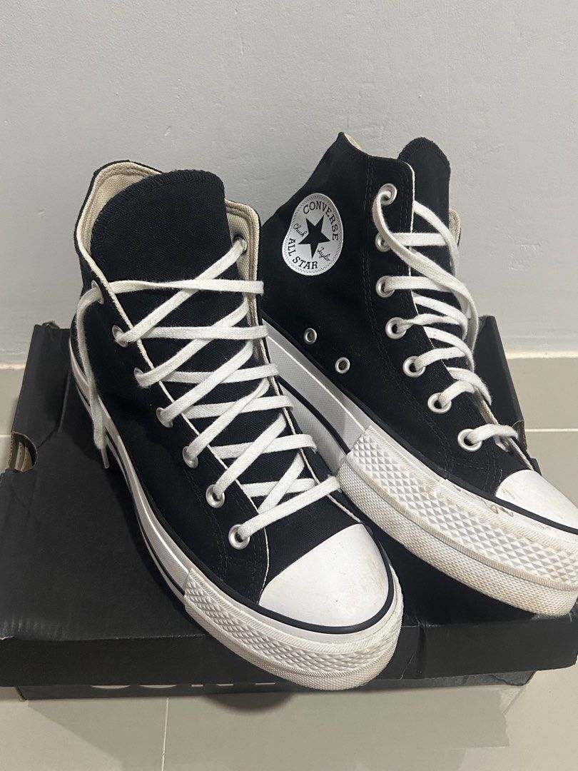 Converse Chuck Taylor All Star Lift High Top (Category: Casual Shoes) located in Manaoag. Submitted by jrainier (Listing ID 1470458621, Image 2). Description: Converse Chuck Taylor All Star Lift High Top With Box Size: 37.5 Condition: Excellen/Like New Issue: Washable Stain DM FOR MORE DETAILS📩 .