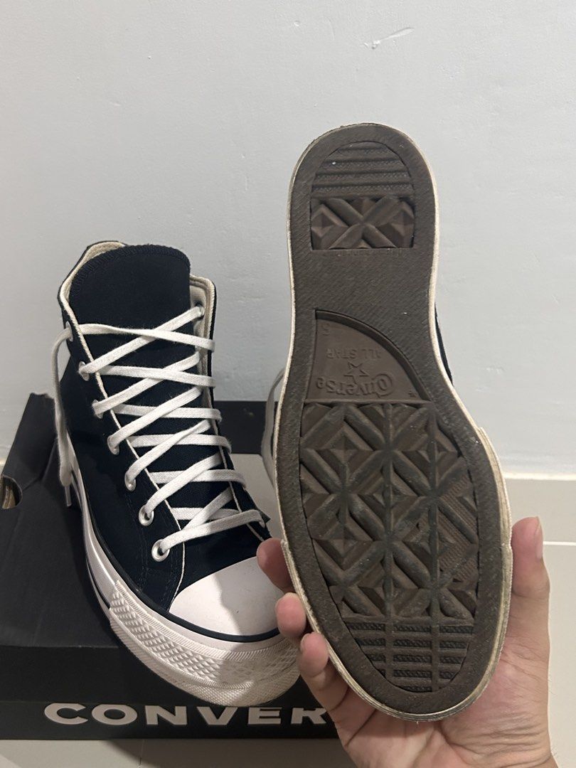 Converse Chuck Taylor All Star Lift High Top (Category: Casual Shoes) located in Manaoag. Submitted by jrainier (Listing ID 1470458621, Image 3). Description: Converse Chuck Taylor All Star Lift High Top With Box Size: 37.5 Condition: Excellen/Like New Issue: Washable Stain DM FOR MORE DETAILS📩 .