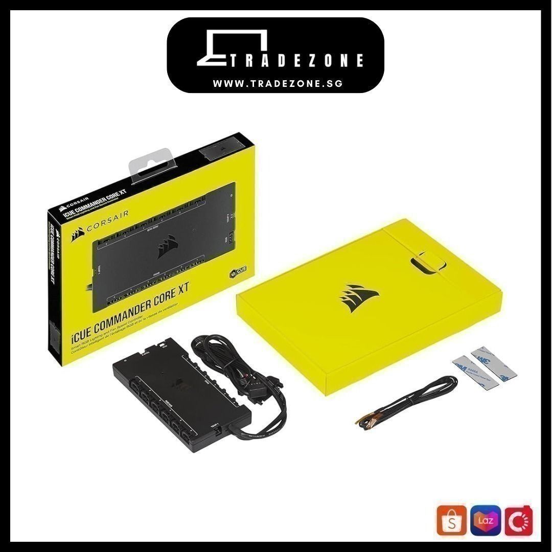 Corsair ICUE Commander Core XT, Digital Fan Speed and RGB Lighting ...