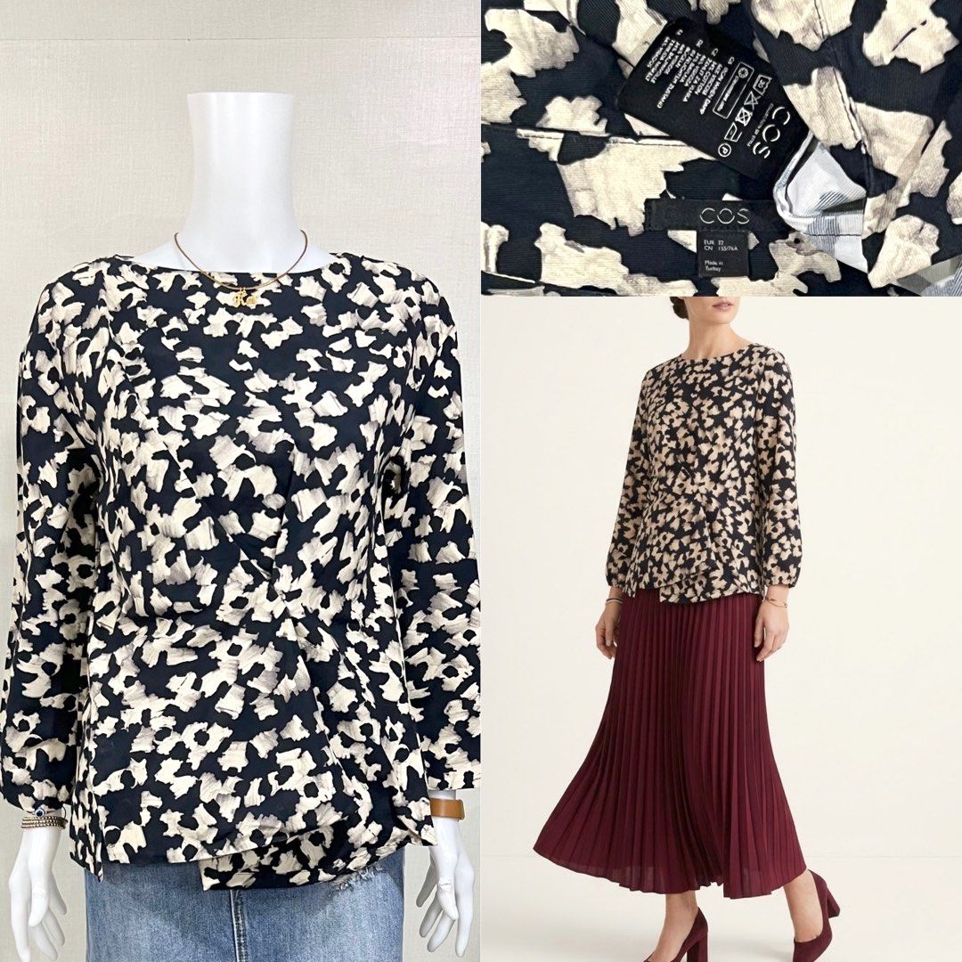 Cos Cinched Blouse (Category: Blouses) located in Cebu City. Submitted by kei.flmn (Listing ID 1470354808, Image 1). Description: 📌PLEASE READ BEFORE MAKING AN OFFER Excellent Condition (No issues) Size:Fits Small (S) - [x] Flat Lay Measurements (in inches): - [x] Bust: 36” - [x] Length Reference: Mannequin Height : 5’4” (First-come, first-served basis) Due to an increased number of joy reservers and fake buyers, offers will only be accepted or 