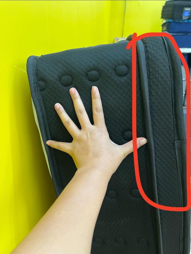 Cosova Pocket Spring Mattress (Category: Bed Frames & Mattresses) located in Manila. Submitted by reneekyuttt (Listing ID 1470519418, Image 3). Description: - Brand: Cosova Pocket Spring Mattress - Sizes Available: Single and Double - Thickness: Approx. 26 cm - Support: Firm supportive coil layer, perfect for daily sleeping - Design: Stylish black and white patterned top with dark side panels - Availability: Multiple units ready in warehouse, fas