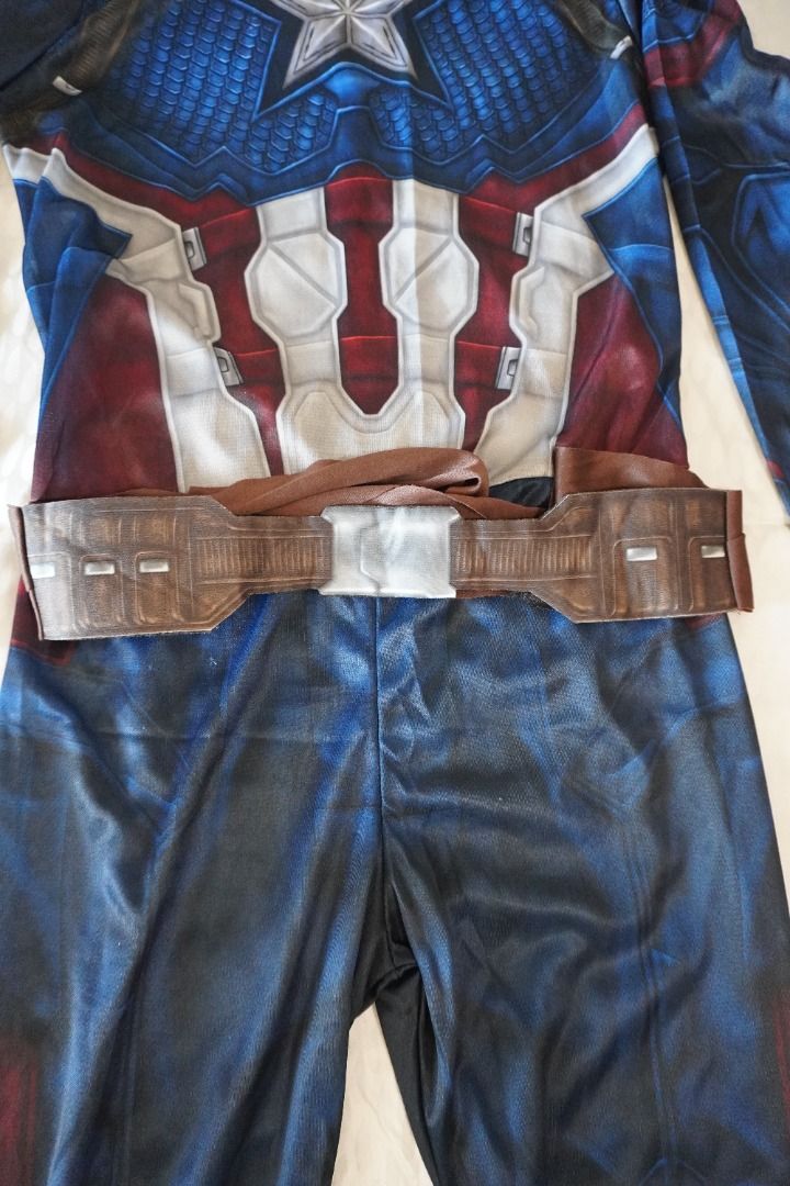 COSTUME - Captain America (MARVEL) (Category: Babies & Kids Fashion) located in Muntinlupa City. Submitted by saveearth.buy2ndhand (Listing ID 1470524815, Image 3). Description: Original price: Php 2000 Selling price: Php 350 For: Boy, Girl, Unisex Age: 4-7 years old Condition: 9/10 Flaws: None. ONLY AVAILABLE HERE ON CAROUSELL. NO COD. NO RESERVATIONS. All pictures posted. Flaws stated. Rechecked before ship-out. Modes of payment: BPI QR Code an