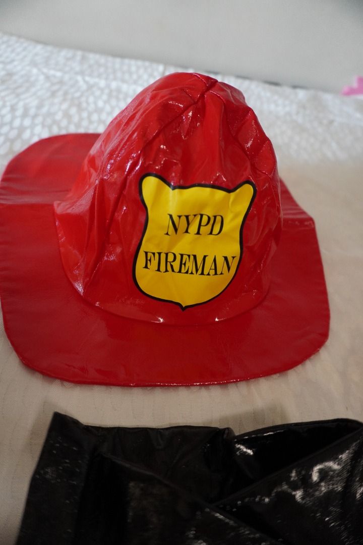 COSTUME - Fireman Firefighter (Category: Babies & Kids Fashion) located in Muntinlupa City. Submitted by saveearth.buy2ndhand (Listing ID 1470544914, Image 3). Description: - Fireman Role-Play Costume Set - Includes Jacket, Pants, and Red Soft Helmet Original price: Php 1100 Selling price: Php 200 For: Boys, Girls, Unisex Age: 4-7 years old Condition: 9/10 Flaws: None. ONLY AVAILABLE HERE ON CAROUSELL. NO COD. NO RESERVATIONS. All pictures posted