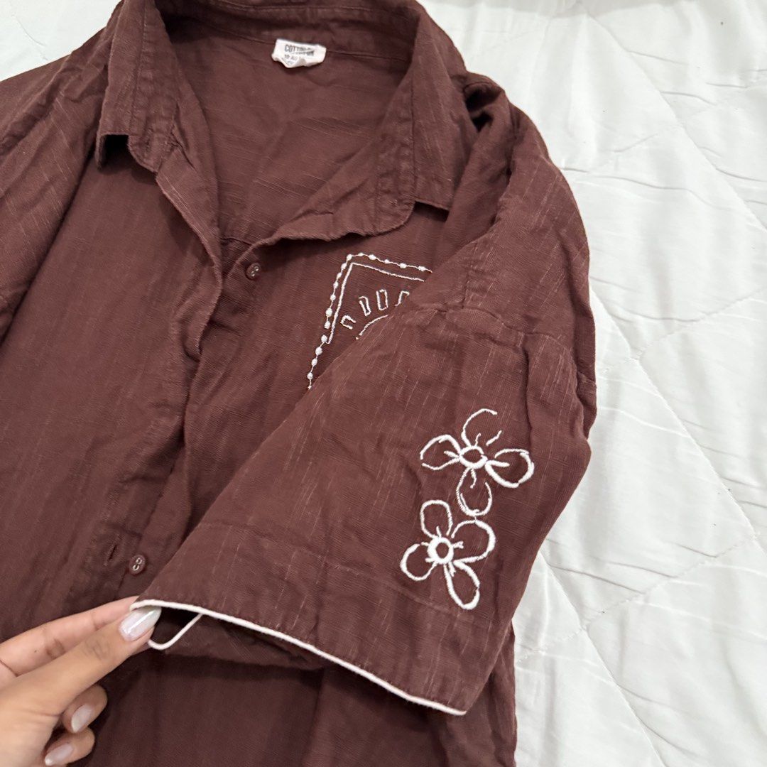 Cotton On Linen Beach Polo (Category: Shirts) located in Davao. Submitted by aug_amari (Listing ID 1470426100, Image 3). Description: prettiest!! size fits S .