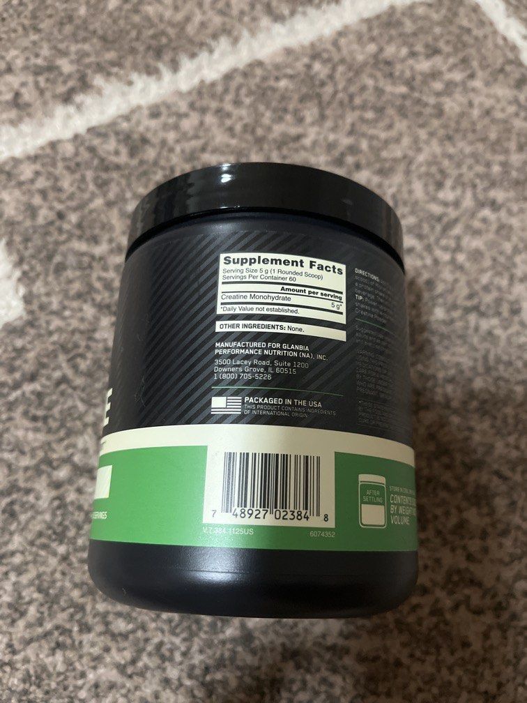 Creatine (ON OPTIMUM NUTRITION) (Category: Sports & Fitness Nutrition) located in Manila. Submitted by ty_imported_goods (Listing ID 1470356804, Image 2). Description: Bought in U.S Ezpiration date: 2028.
