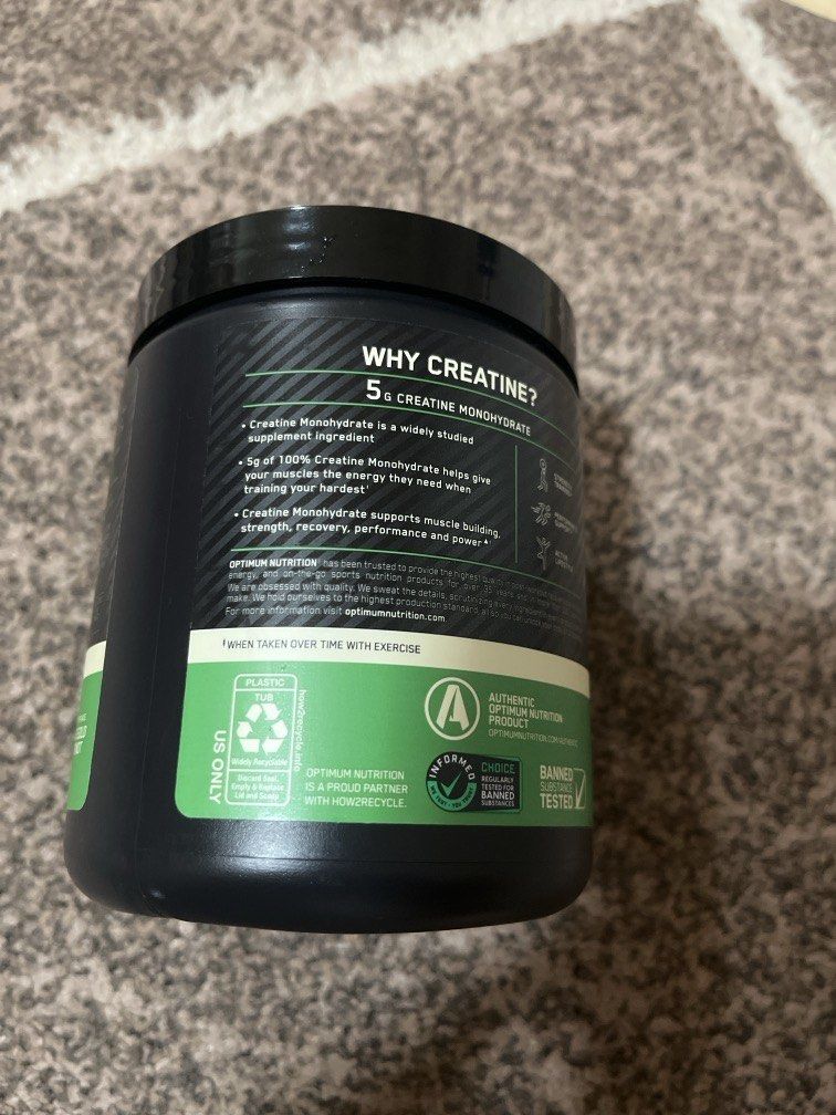 Creatine (ON OPTIMUM NUTRITION) (Category: Sports & Fitness Nutrition) located in Manila. Submitted by ty_imported_goods (Listing ID 1470356804, Image 3). Description: Bought in U.S Ezpiration date: 2028.