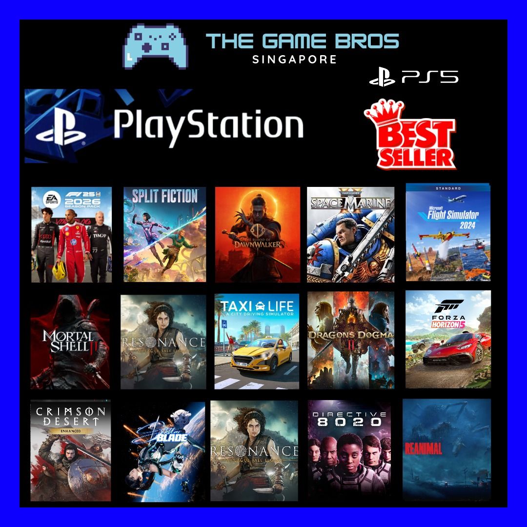 Crimson Desert Split Fiction Helldivers 2 Warhammer Space Marine 2 Taxi ...