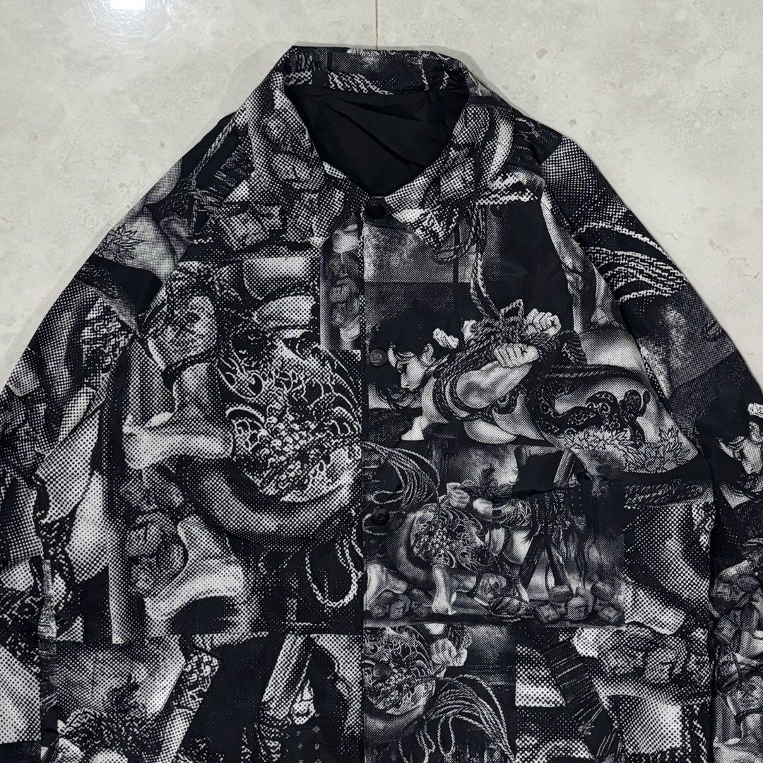 Crooks & castles reversible coach jacket (Category: Coats, Jackets and Outerwear) located in Cebu City. Submitted by florianmiral28 (Listing ID 1470517768, Image 3). Description: Crooks & castles reversible coach jacket Excellent condition Medium W 23.5 L 29.5.