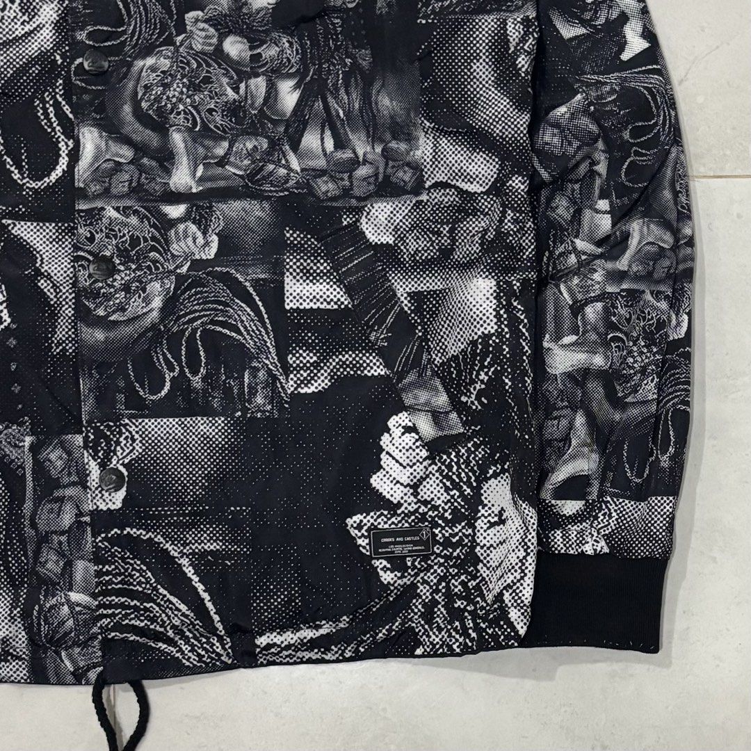 Crooks & castles reversible coach jacket (Category: Coats, Jackets and Outerwear) located in Cebu City. Submitted by florianmiral28 (Listing ID 1470517768, Image 2). Description: Crooks & castles reversible coach jacket Excellent condition Medium W 23.5 L 29.5.