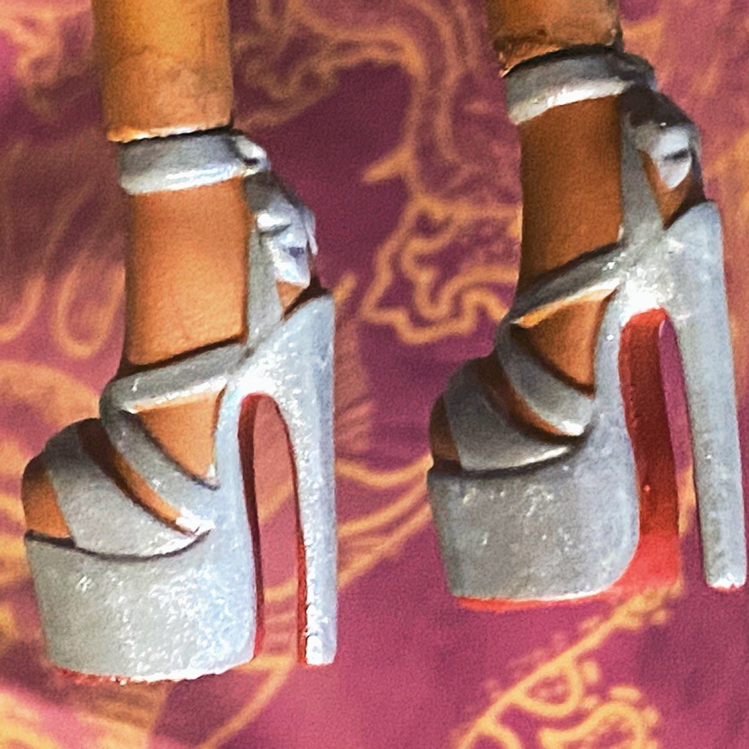 CUSTOM BRATZ HEELS (Category: Action & Battle Toys) located in Angeles City. Submitted by juchi.studios (Listing ID 1470487985, Image 2). Description: Custom 3d printed and painted (Sasha skin tone) can do other skin tones as well .