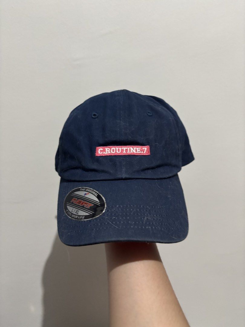 Custom Routine 7 Navy Blue Baseball Cap (Category: Caps & Hats) located in Manila. Submitted by aysshxx (Listing ID 1470477569, Image 1). Description: .