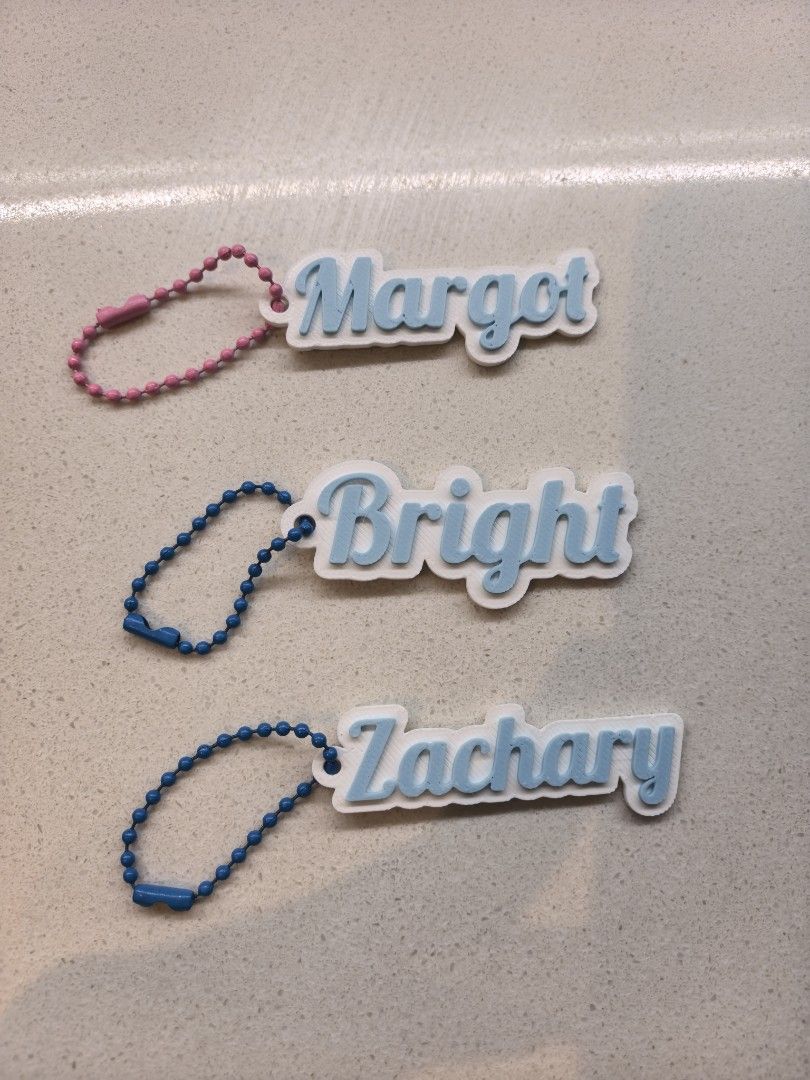 Customized Name Keychain (Category: Handmade Craft) located in Paranaque City. Submitted by kiddiecaveph (Listing ID 1470513814, Image 2). Description: Send us a message. 09175121227.