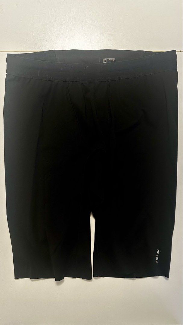 Decathlon Running Bottoms Pack (Category: Activewear) located in Makati City. Submitted by migsbaltasar (Listing ID 1470359941, Image 3). Description: - Bundle of sports shorts (Kalenji and Kiprun brands) - Colors: Grey, black, and navy blue - Includes one pair of black XL compression cycling shorts - All shorts feature comfortable elastic waistbands - Ideal for workouts, running, and gym sessions - Selling as a complete set.