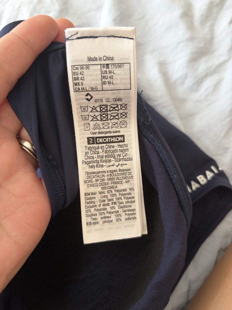 Decathlon swimwear (Category: Bikinis & Swimsuits) located in Manila. Submitted by ritz.sells (Listing ID 1470373295, Image 3). Description: used only once RFS: decluttering.