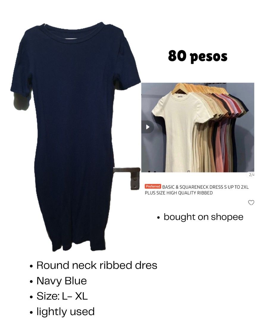 Decluttering Sale (L- XL) (Category: Dresses) located in Manila. Submitted by etan.04 (Listing ID 1470396422, Image 2). Description: Decluttering clothes~ Mostly used once only. Size- L- XL *PRICE AND DETAILS ON PHOTO* ~ Location: Central Signal Taguig *Same day delivery only via lalamove/ grab express * Delivery fee shouldered by buyer .