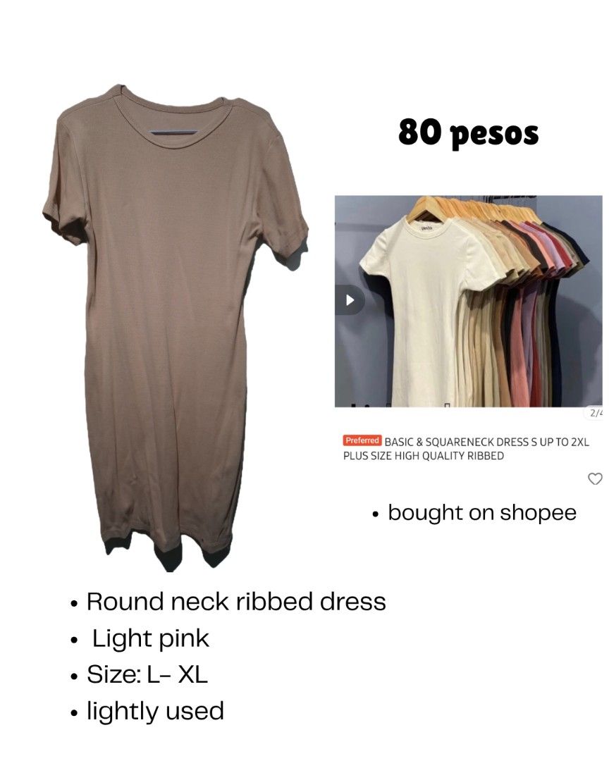 Decluttering Sale (L- XL) (Category: Dresses) located in Manila. Submitted by etan.04 (Listing ID 1470396422, Image 1). Description: Decluttering clothes~ Mostly used once only. Size- L- XL *PRICE AND DETAILS ON PHOTO* ~ Location: Central Signal Taguig *Same day delivery only via lalamove/ grab express * Delivery fee shouldered by buyer .