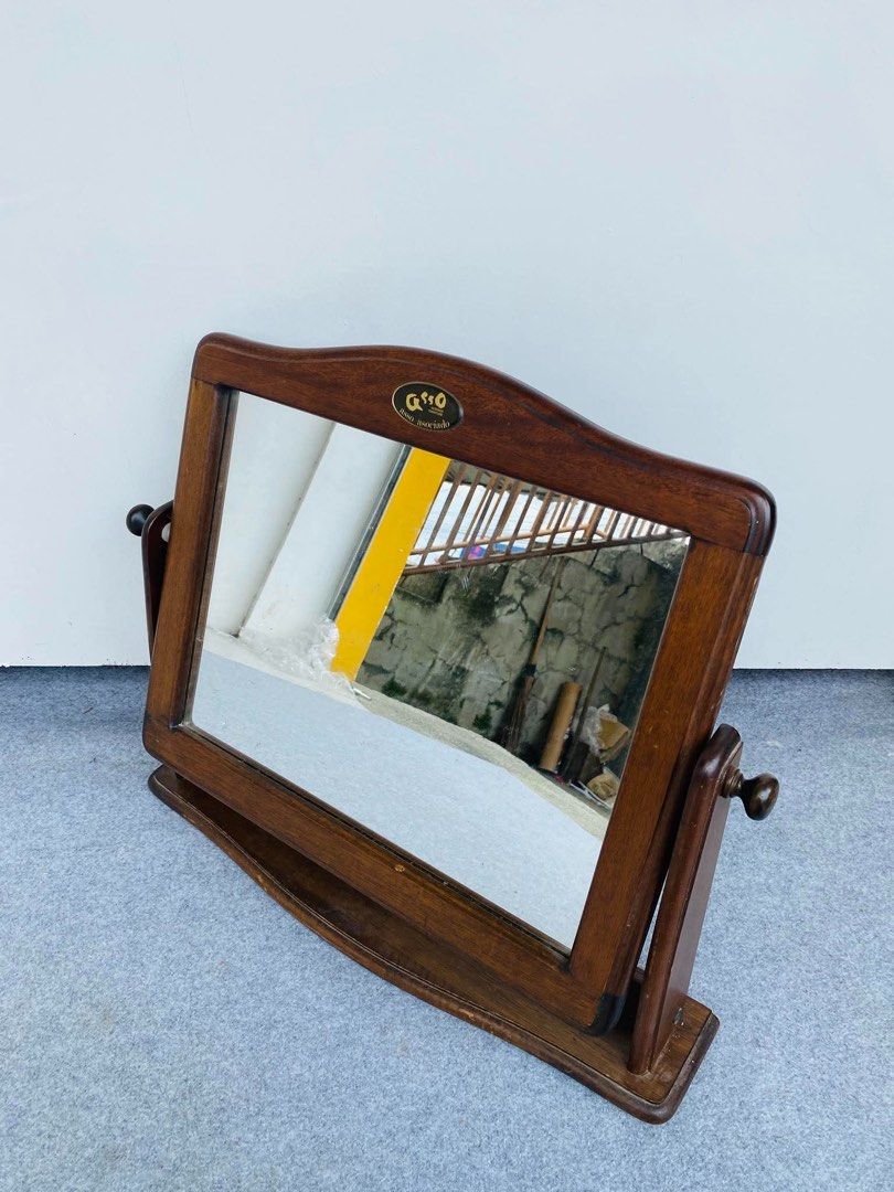 Desk Mirror (Category: Mirrors) located in Manila. Submitted by elliefurnies31 (Listing ID 1470386944, Image 3). Description: "JAPAN SURPLUS" TABLE MIRROR SIZE: 24L" x 21H" inches (AS-IS ITEM) IN GOOD CONDITION.