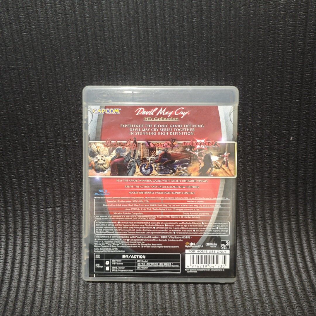 Devil May Cry HD Collection PS3 Game R3 (Category: PlayStation) located in Quezon City. Submitted by shopme_gadget30 (Listing ID 1470517246, Image 3). Description: kindly read the details first for sale fixed price mint condition tested and working with Case and disc game (no scratches) with Manual compatible to ps3 console R3 Region qc area meet up: sm north shipping fee must shoulder by the buyer via lalamove or grab payment: bdo/gcash happy ga