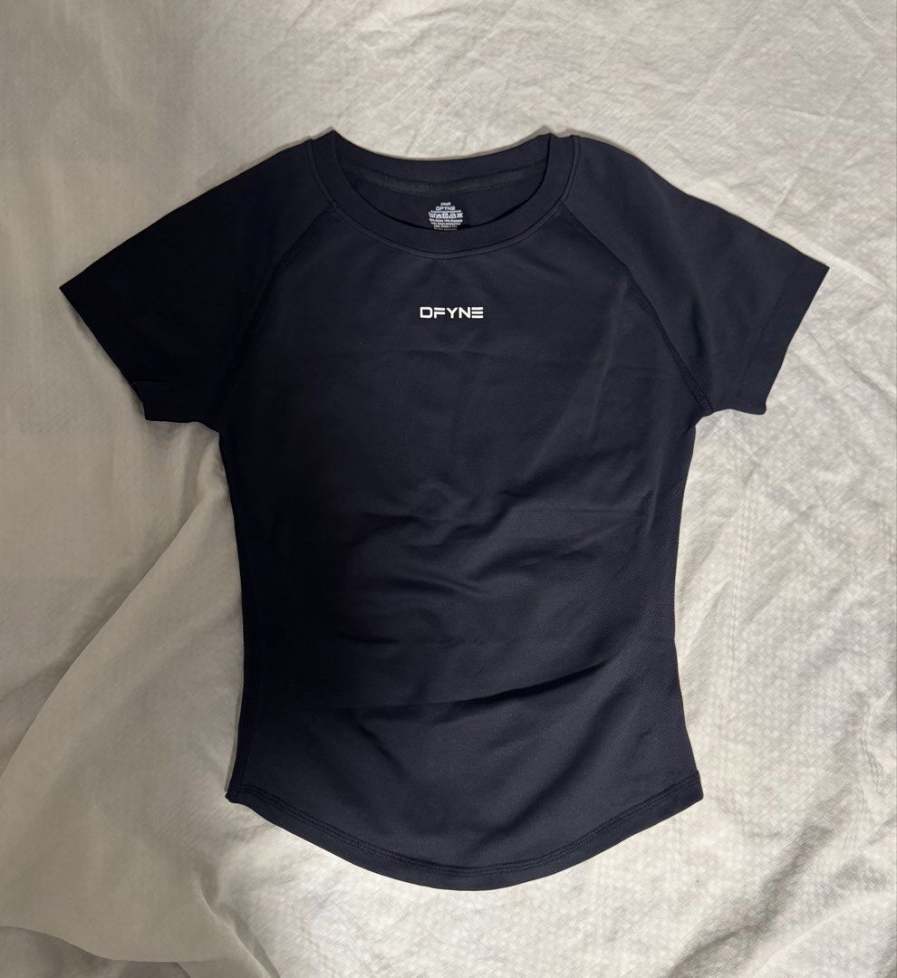 DFYNE Black Impact Shirt and Shorts Set (Category: Activewear) located in Manila. Submitted by glossywife (Listing ID 1470487363, Image 2). Description: Both size small Tried on only, never worn out Mop: bank transfer Mod: grabexpress / lalamove / j&t.