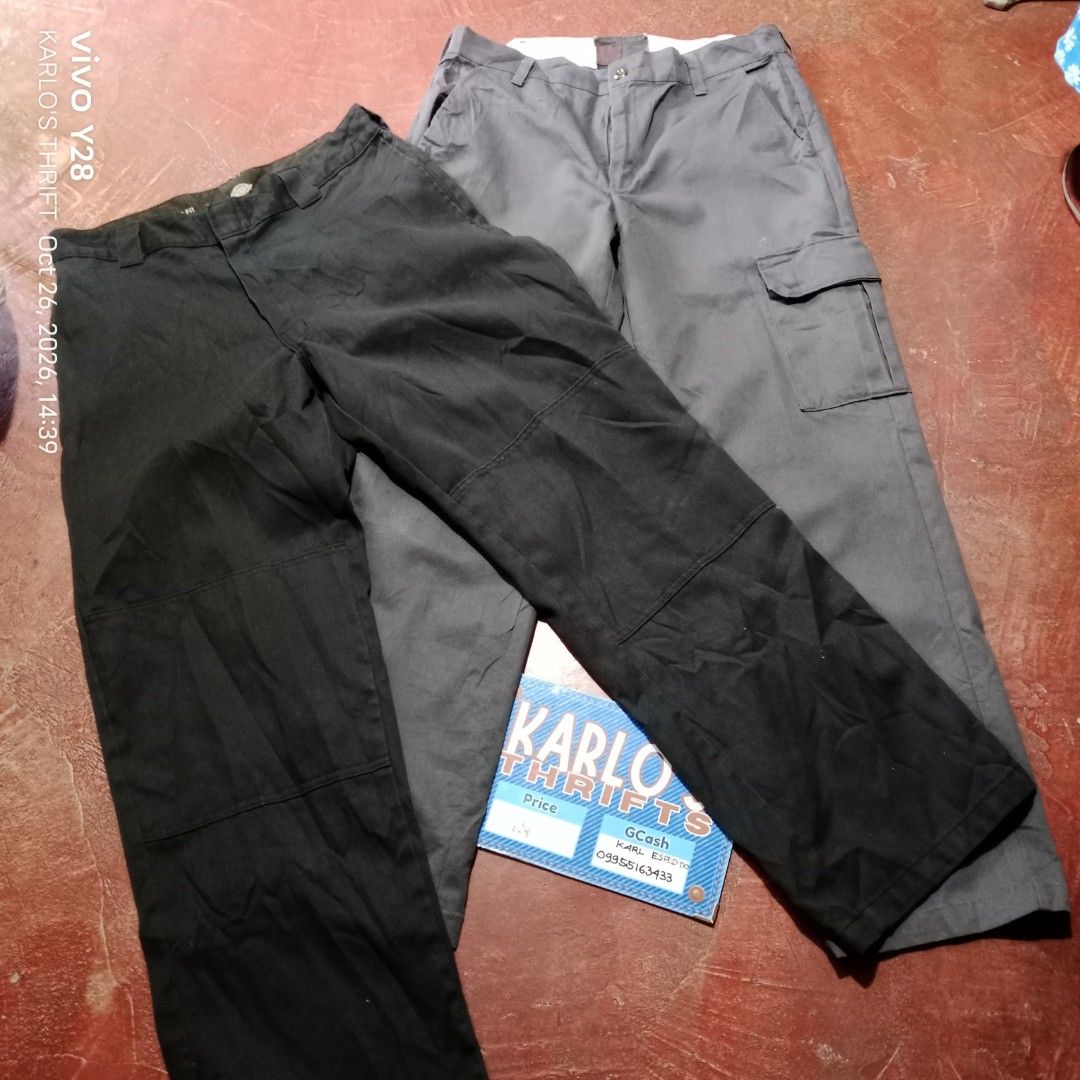 DICKIES &RED KAP CHINO PANTS (Category: Chinos) located in Davao. Submitted by karlosthriftshop (Listing ID 1470439968, Image 2). Description: ₱890+SF ASPACK BAWAL SA MAARTE/PANGHARABAS DICKIES LOOSE FIT CARPENTER PANTS RED KAP CARGO PANTS BOTH MADE IN MEXICO BOTH W33 ACTUAL MEASUREMENT PLEASE CHECK ATTACHED PHOTOS USED,IN GOOD CONDITION ISSUE:SIGN OF USAGE/PIN HOLE X COD/COP PAYMENT 1ST MOP:GCASH DM FOR MORE INQUIRIES.