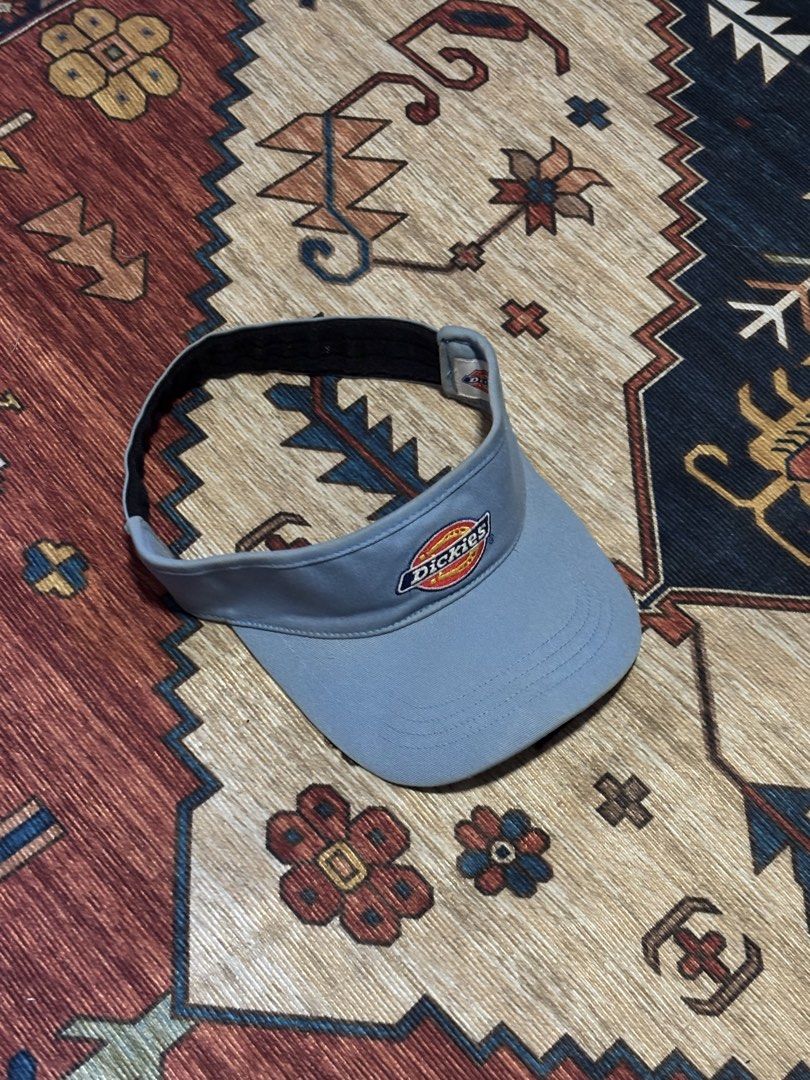 Dickies sun visor (Category: Caps & Hats) located in Caloocan City. Submitted by worthysupplies-83215 (Listing ID 1470461315, Image 2). Description: light blue Dickies sun visor featuring the classic embroidered Dickies horseshoe logo patch on the front. One size fits all ₱475 plus shipping fee.