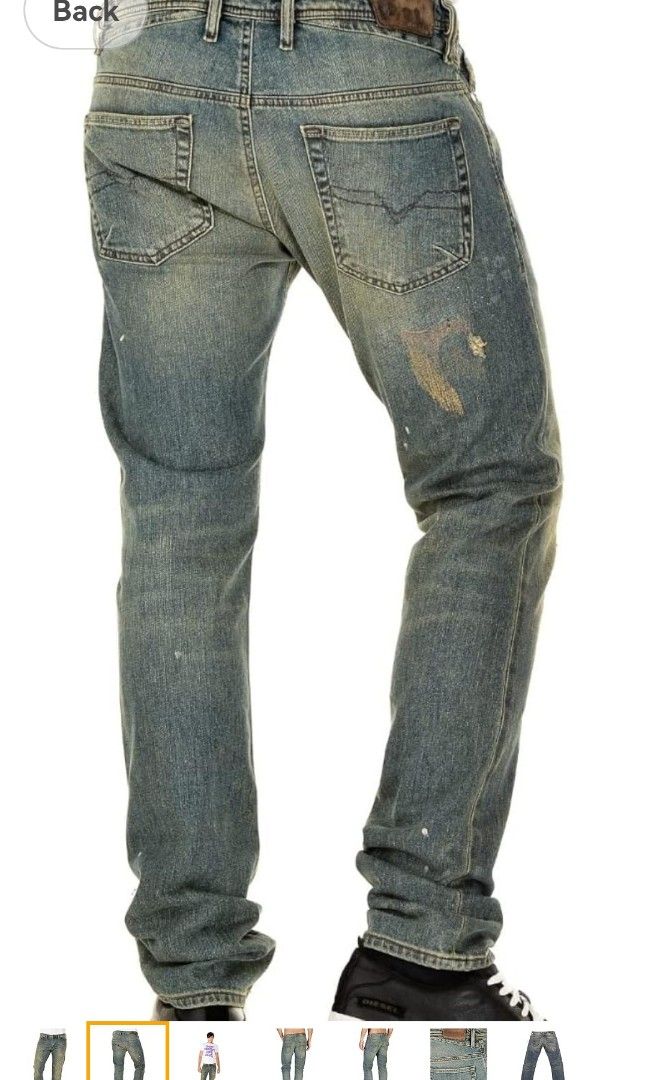 Diesel SHIONER (Category: Jeans) located in Taguig. Submitted by iyz6666goods (Listing ID 1470380949, Image 2). Description: Diesel SHIONER Size 34 Length 44 Hem 7.5 Excellent condition No issue 1750 only.