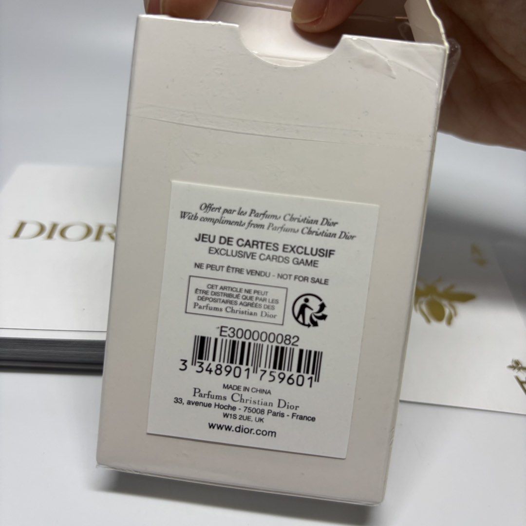 DIOR Christian Dior Playing Cards Deck (Category: Character Goods) located in General Trias. Submitted by shxx_phine (Listing ID 1470369215, Image 2). Description: 📌LP posted, PLS refrain from haggling 📌 all items are japan surplus finds 📌 STRICTLY mine now, pay after invoice 📌 NO RUSH shipping (we ship every tues & fri, depending on our availability) 📌 NO cancellation, return and refunds mod | j&t, lalamove mop | gcash , maribank 📍cavite, 
