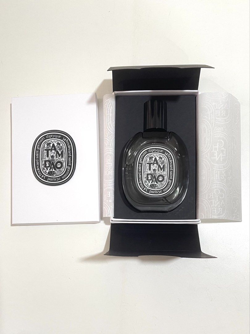 Diptyque Tam Dao Eau de Parfum 75ml (Category: Fragrance & Deodorants) located in Bauan. Submitted by sheryljoydg (Listing ID 1470401221, Image 3). Description: diptyque Tam Dao EDP 75ml Brand new, unsealed (inamoy lang) Loc: Batangas Selling for ₱8.5k.