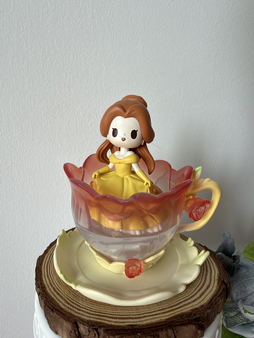 Rose Insisde Body Disney Princess Belle Figure inside Rose Teacup, Toys & Collectibles ...