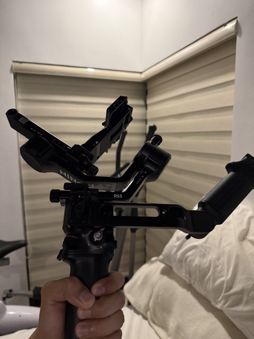 DJI RS 5 Camera Gimbal Stabilizer (Category: Gimbals & Stabilizers ) located in Pasay City. Submitted by cmyamz (Listing ID 1470487419, Image 2). Description: DJI Ronin 5 Gimbal Complete (box, receipt, carrying case, etc.) With store warranty at Henry's Camera Slightly used, good as brand new Original price is 26,390. Save BIG Rfs: No longer using it.