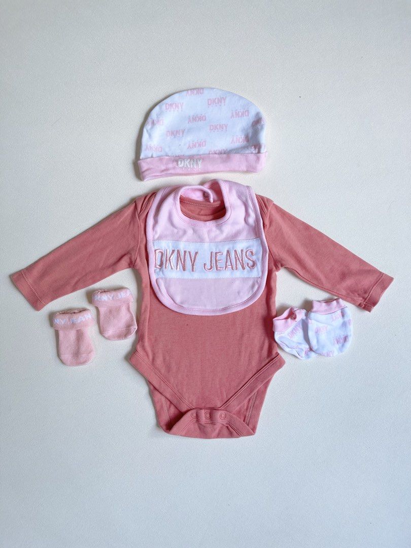 DKNY set 3-6 m (Category: Babies & Kids Fashion) located in Bayombong. Submitted by whimsystuff (Listing ID 1470416184, Image 1). Description: DKNY set 3-6 m on tag, can fit 6-9 m Good as new P 450.