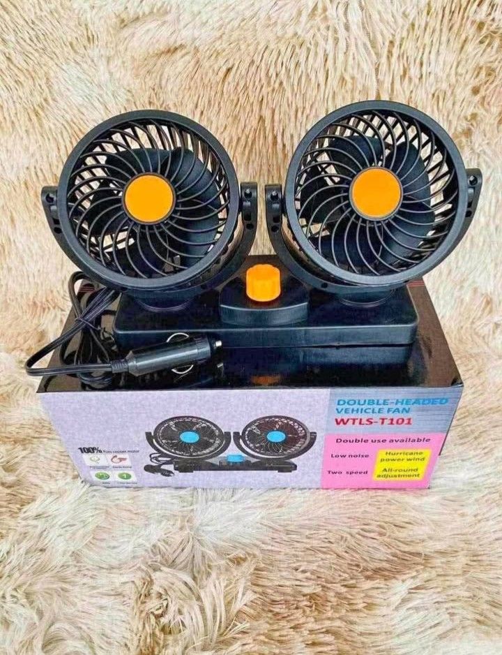 Double Head Car Fan 12V and 24V (Category: Audio, Video, Alarm and other Electronic Accessories) located in Cebu City. Submitted by gracemarvin06 (Listing ID 1470398162, Image 1). Description: ONHAND BRAND NEW GOOD QUALITY AVAILABLE:12V AND 24V.