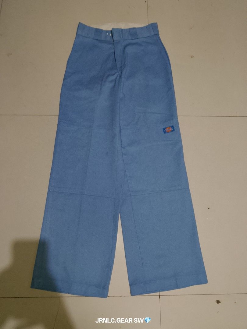 double patch dknee pants (Category: Coats, Jackets and Outerwear) located in Quezon. Submitted by jrnlc.gearssw (Listing ID 1470464163, Image 3). Description: loose fit double patch dknee pants color :sky blue or light blue size 27 length 39 color rate at condition 10/10 both no issue bnew condition .