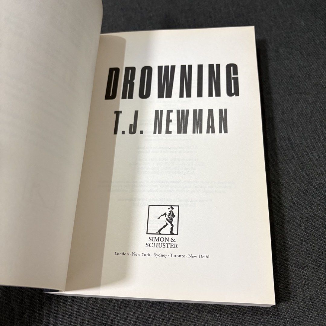 Drowning by T.J. Newman (Category: Storybooks) located in Imus. Submitted by declutter201 (Listing ID 1470531716, Image 3). Description: Price: P250 Prio payo Location: Imus, Cavite MOP: BDO, Gcash, Maya, GoTyme MOD: GGX, J&T, SDD RFS: Decluttering You can message me for more details.