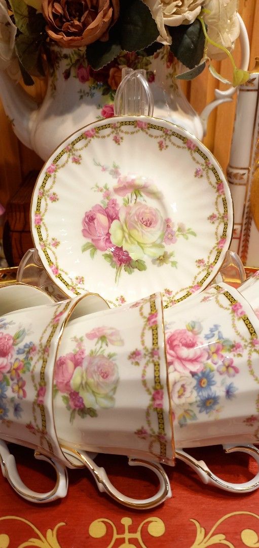 DUCHESS CUP AND SAUCER (Category: Coffee & Tea Tableware) located in Cagayan de Oro. Submitted by beezeemum (Listing ID 1470528685, Image 2). Description: DUCHESS ✨️Made in England ✨️In good conditions ✨️6 available *ang ganda nito pang bridal shower 🤗🩷.