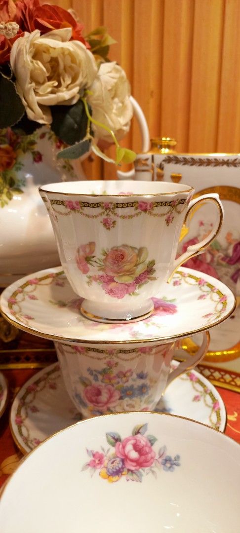 DUCHESS CUP AND SAUCER (Category: Coffee & Tea Tableware) located in Cagayan de Oro. Submitted by beezeemum (Listing ID 1470528685, Image 3). Description: DUCHESS ✨️Made in England ✨️In good conditions ✨️6 available *ang ganda nito pang bridal shower 🤗🩷.