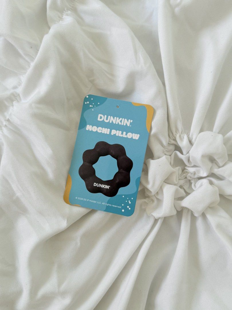 Dunkin Mochi Pillow 2026 (Category: Plushies & Soft Toys) located in Taguig. Submitted by kitty.bloom (Listing ID 1470410822, Image 2). Description: 🛒Dunkin Mochi Pillow 2026 Collectibles ✮with plastic new pa ₱500 only!.